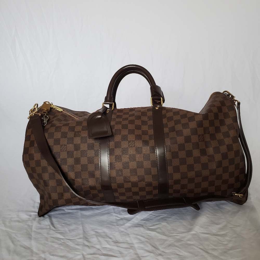 Lious Vuitton Leather Duffle Bag